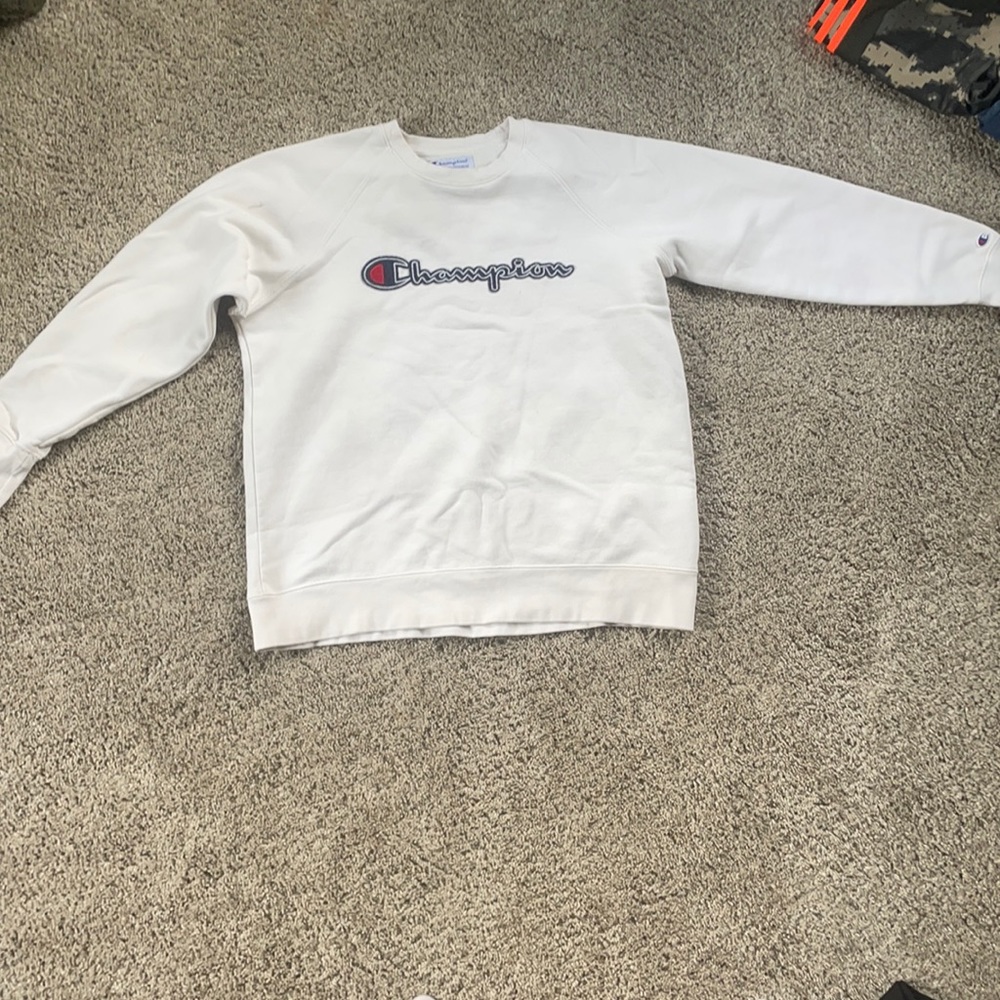 White champion crewneck